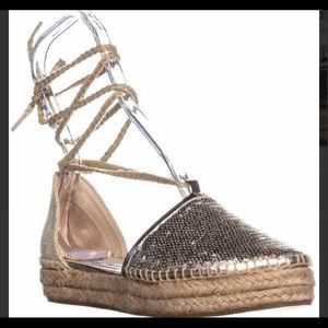 Steve Madden Tieup Espadrille Platform Flats